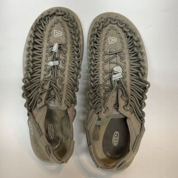 Keen Uneek Olive/Timberwolf Canvas Military Water Sandal Men Size 11M - Picture 9 of 14